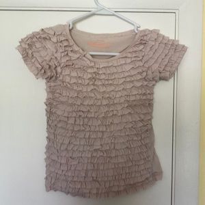 Crewcuts ruffle tshirt - sz 8